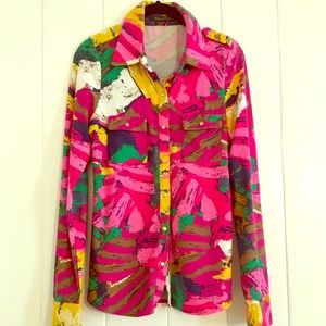 BCBGMAXAZRIA button down blouse